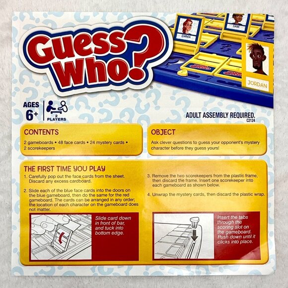 Guess Who Guessing Board Game Hasbro 2018 100% Complete - Picture 6 of 11